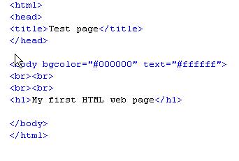 HTML page